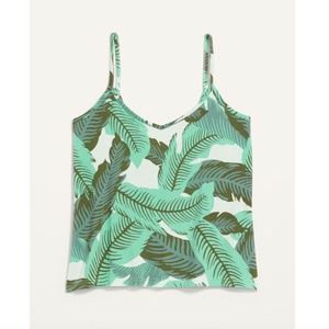 NWT Old Navy Banana Leaf Tropical Print Camisole Tank Top